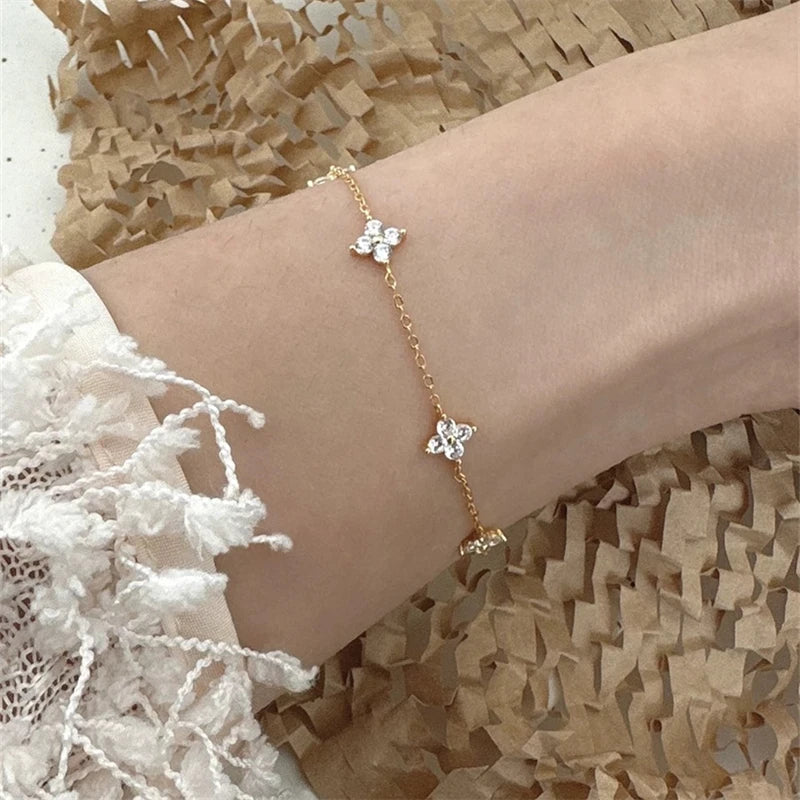 Crystal Flower Bracelet