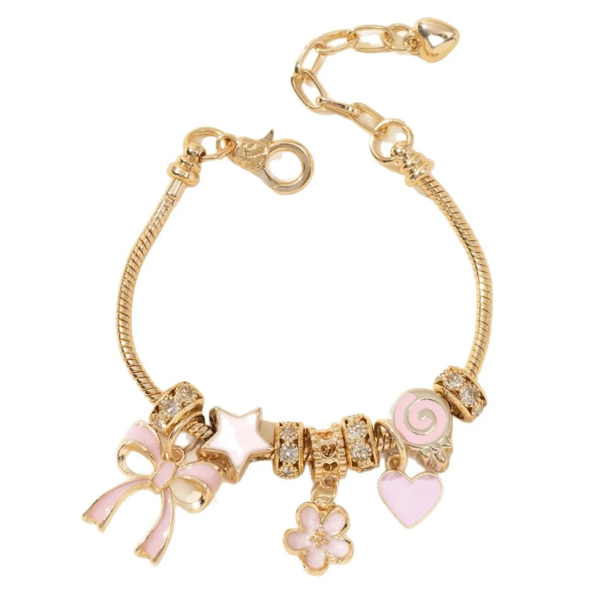 Blossom & Bow Charm Bracelet