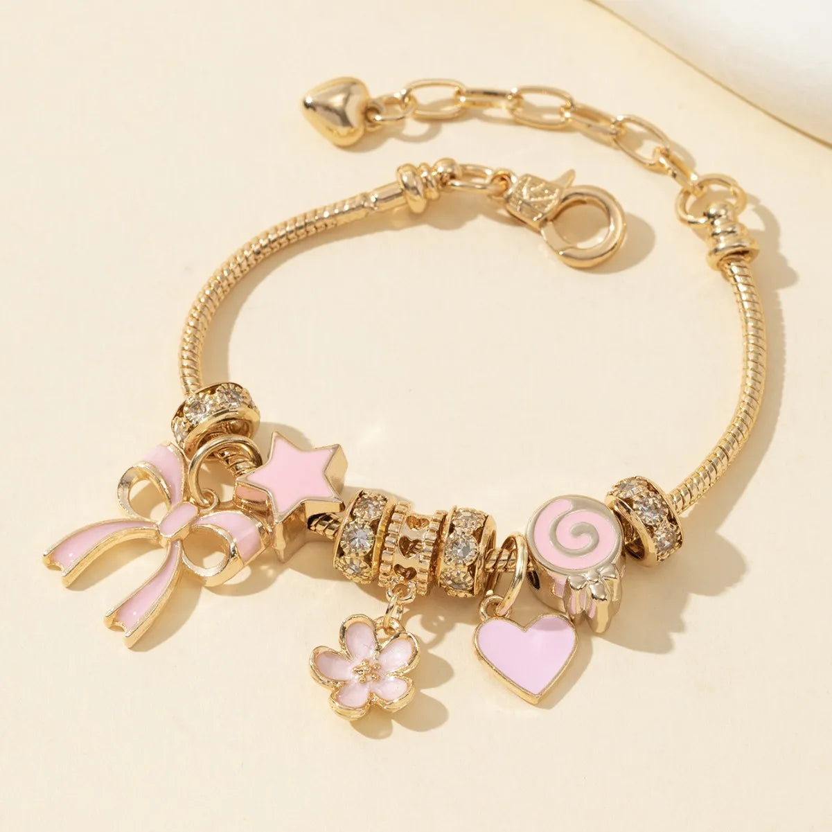 Blossom & Bow Charm Bracelet