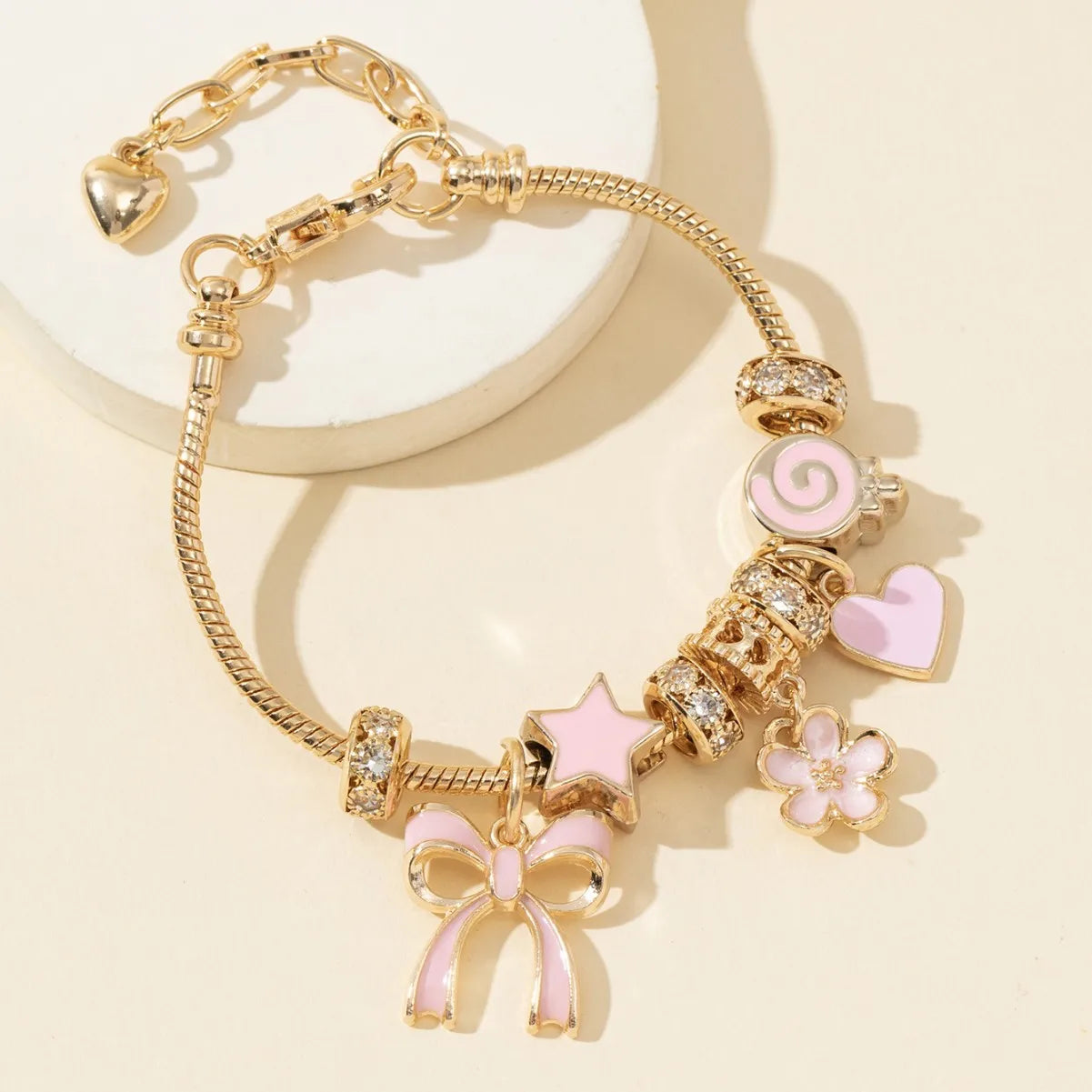 Blossom & Bow Charm Bracelet