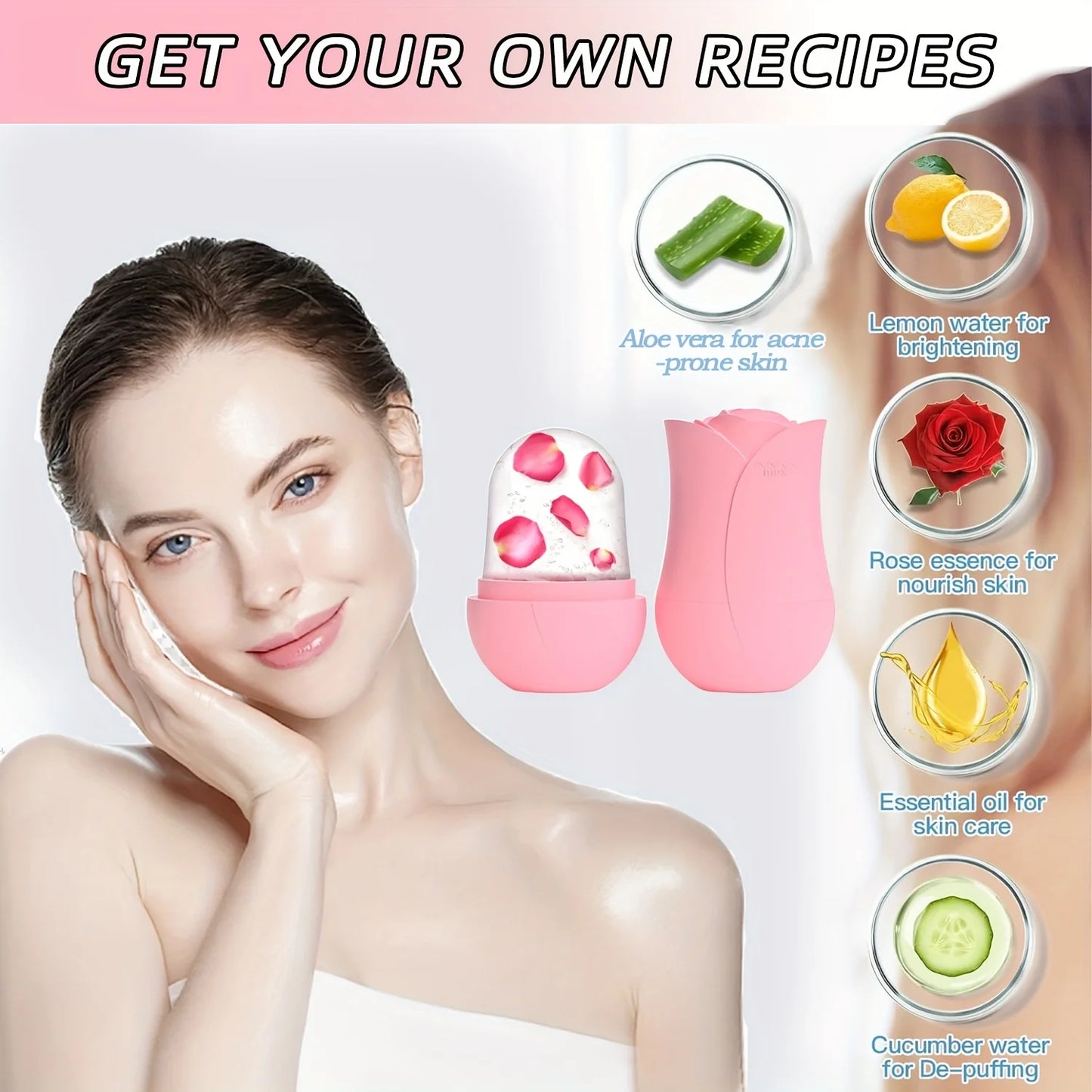 Rosé Petal Cooling Roller